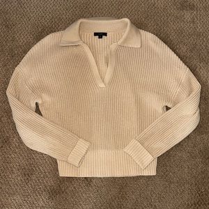 J crew. Collar sweater m waist length